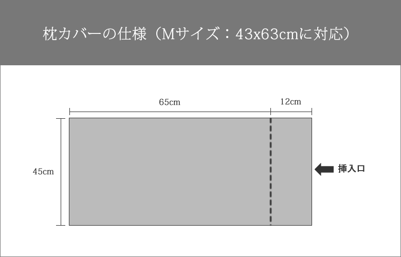 リネンワッフル枕カバー