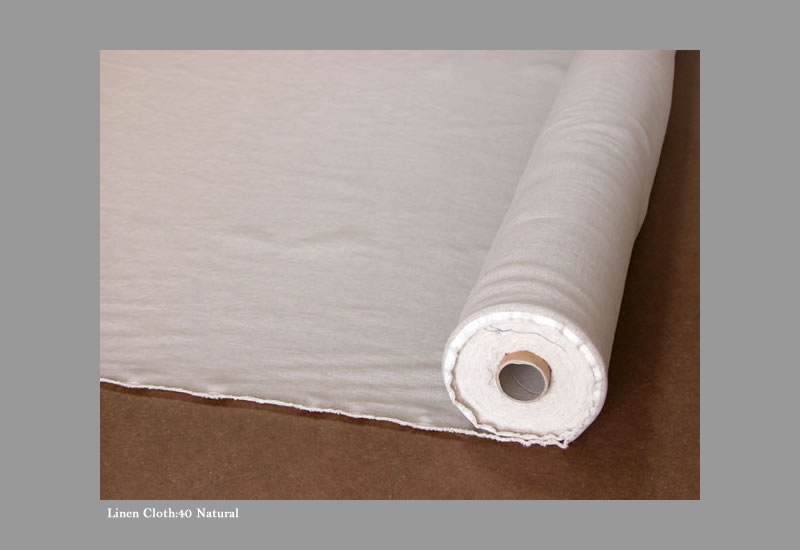 リネン生地40番手ナチュラル