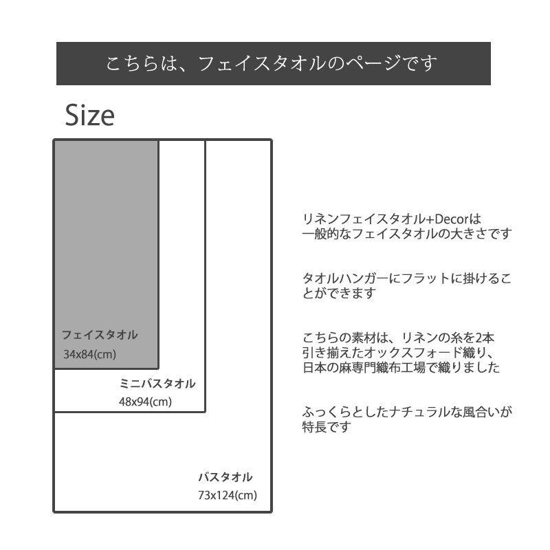 フェイスタオル