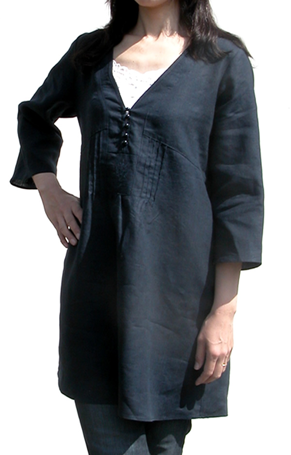 リネンワンピース