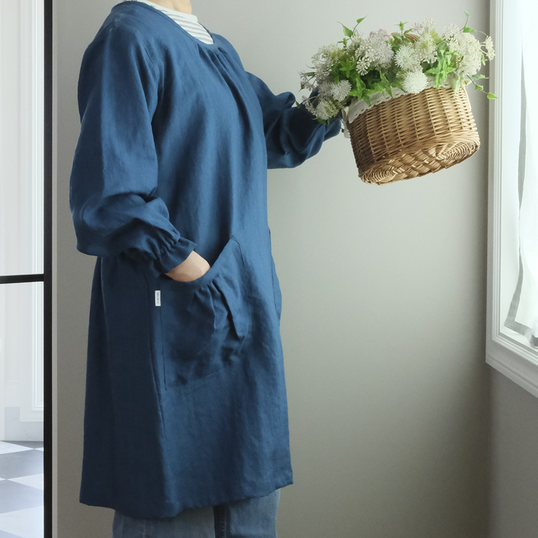 リネン かっぽう着