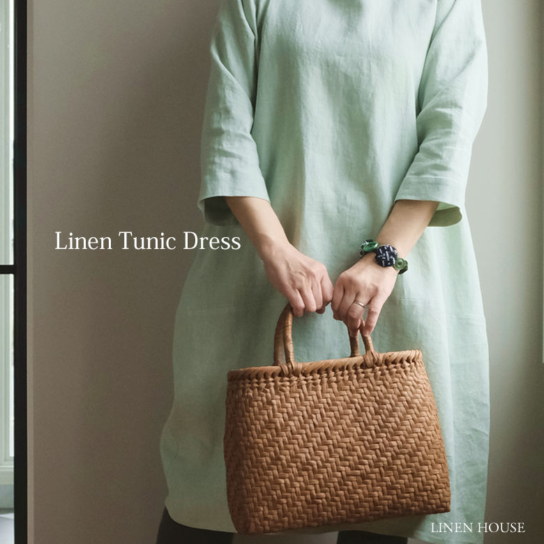 リネン チュニック ワンピース